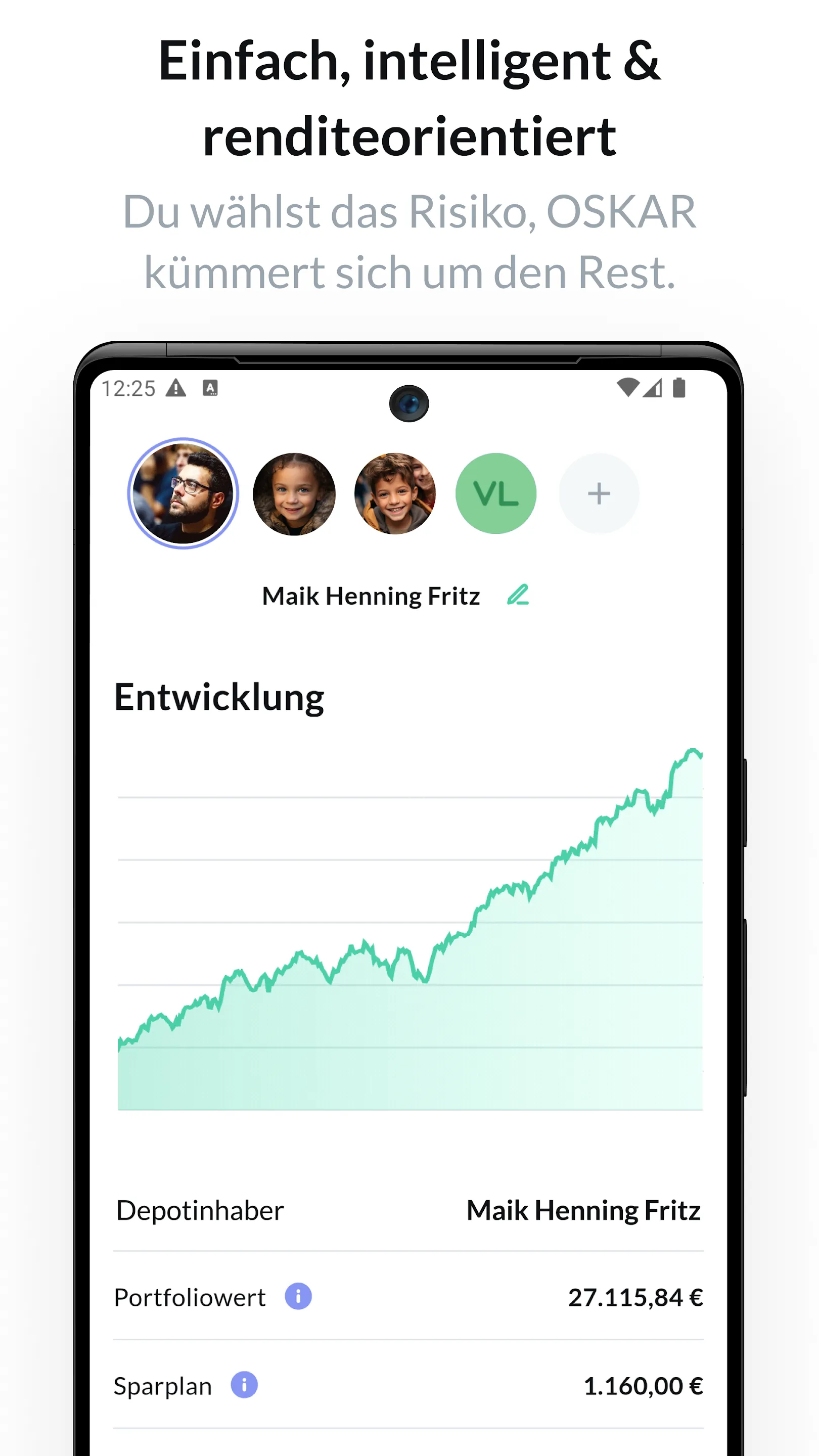 Oskar - Dein ETF Sparplan | Indus Appstore | Screenshot