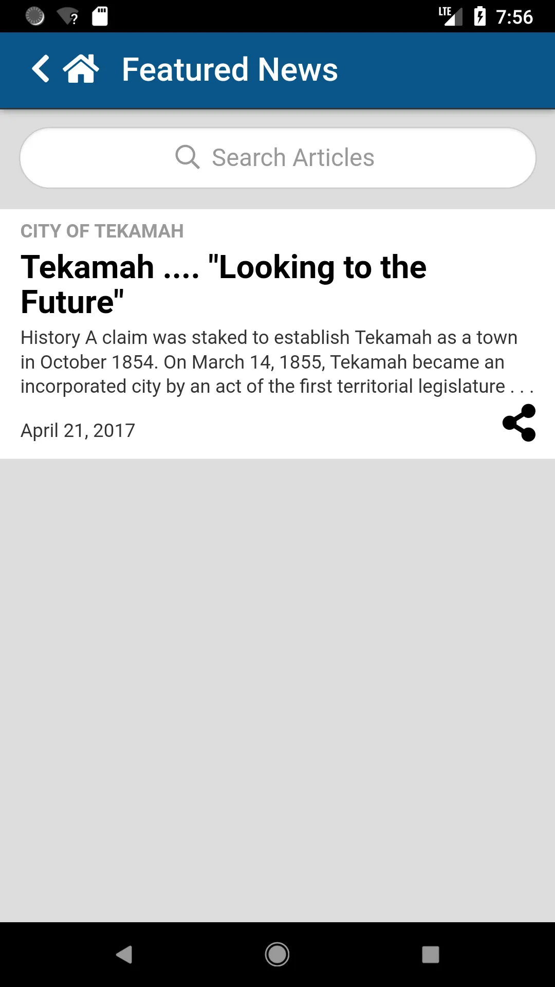 City of Tekamah | Indus Appstore | Screenshot