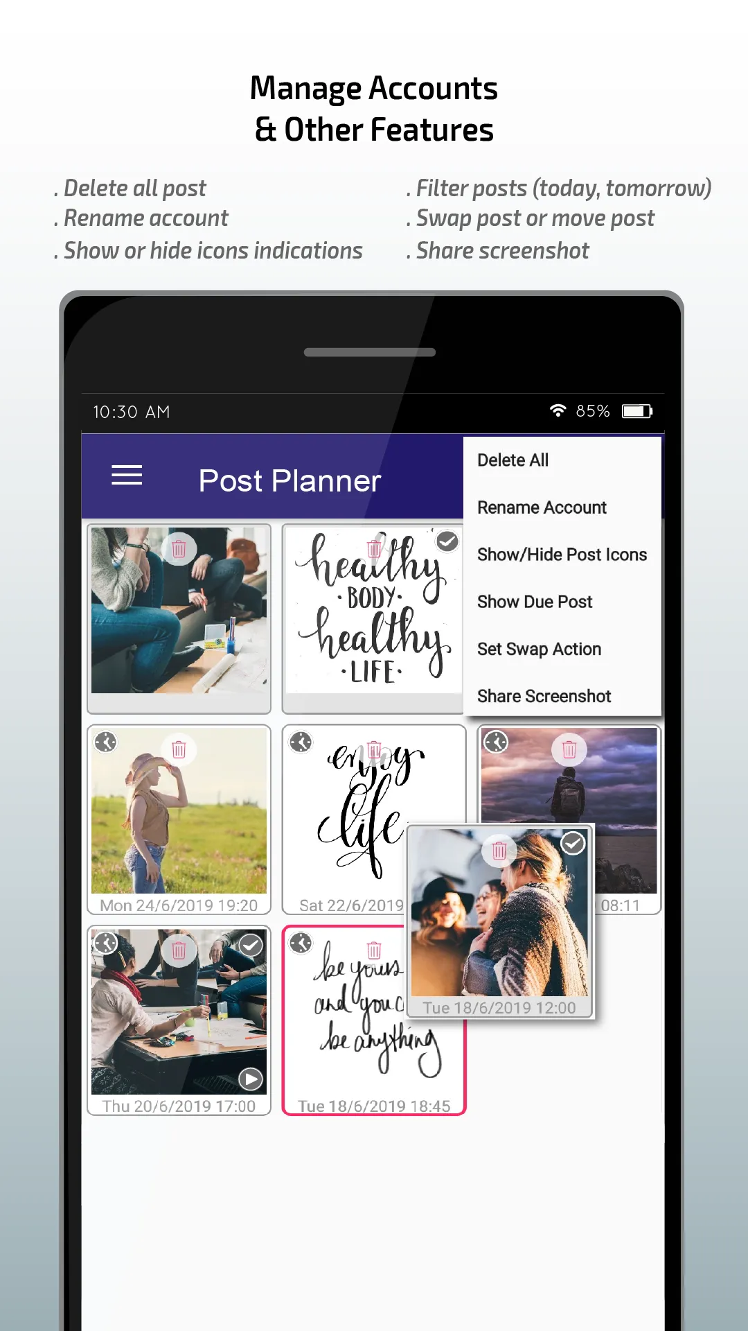 Post Planner Demo | Indus Appstore | Screenshot