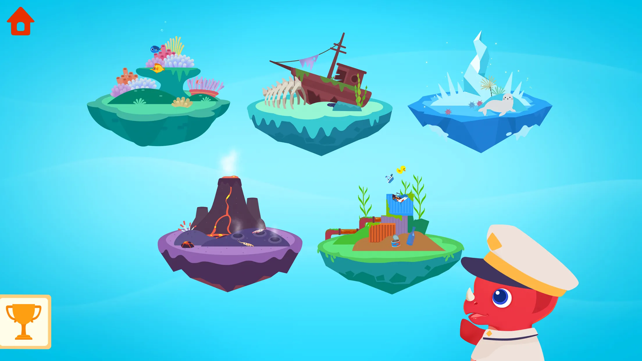 Dinosaur Submarine - for kids | Indus Appstore | Screenshot