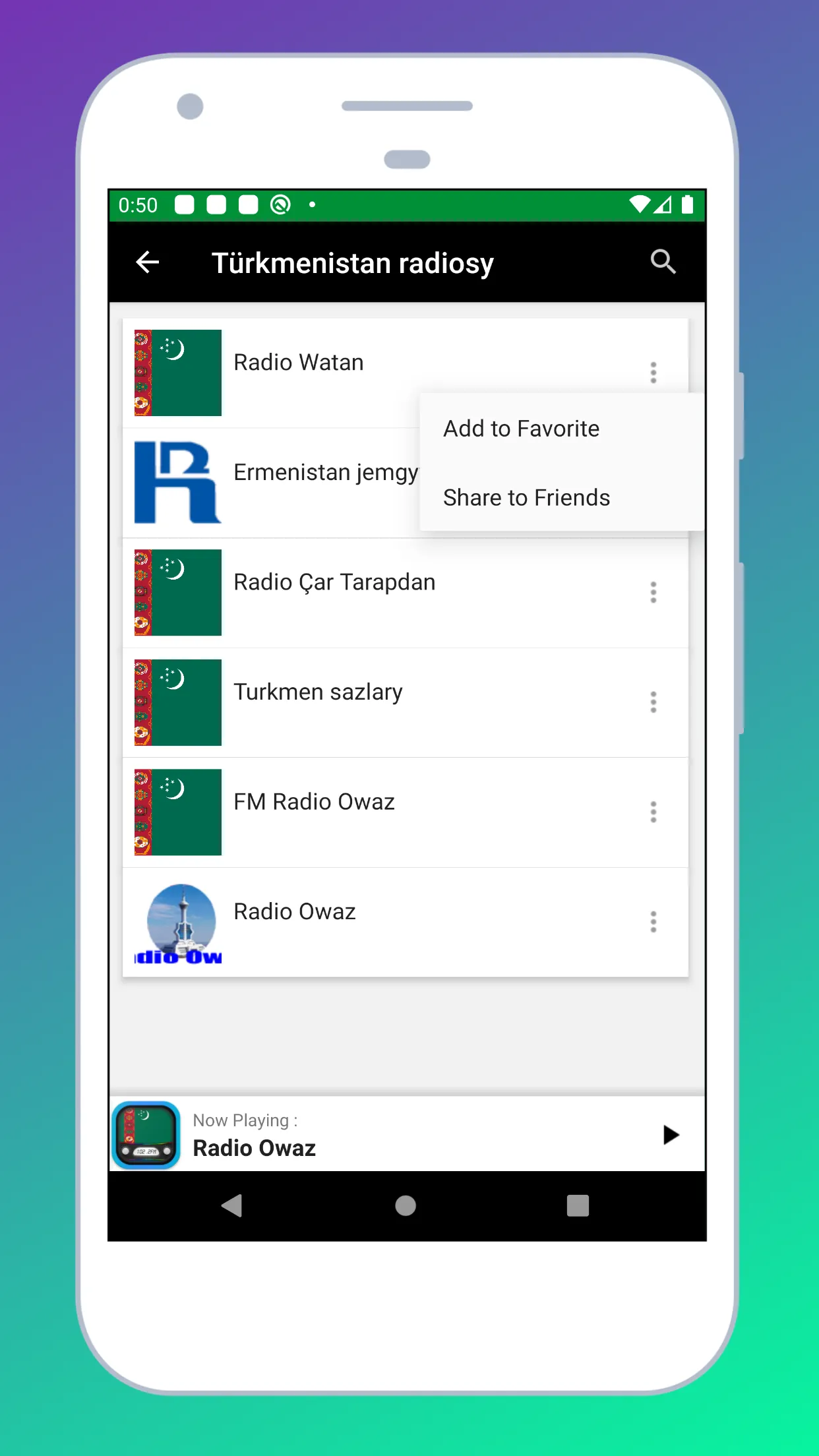 Radio Turkmenistan + Radio FM | Indus Appstore | Screenshot