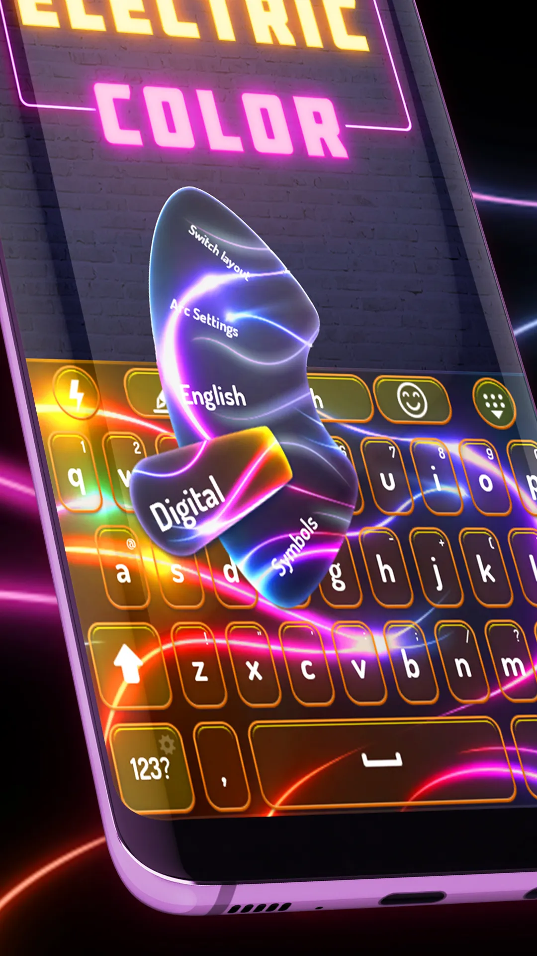 Electric RGB Color Keyboard | Indus Appstore | Screenshot