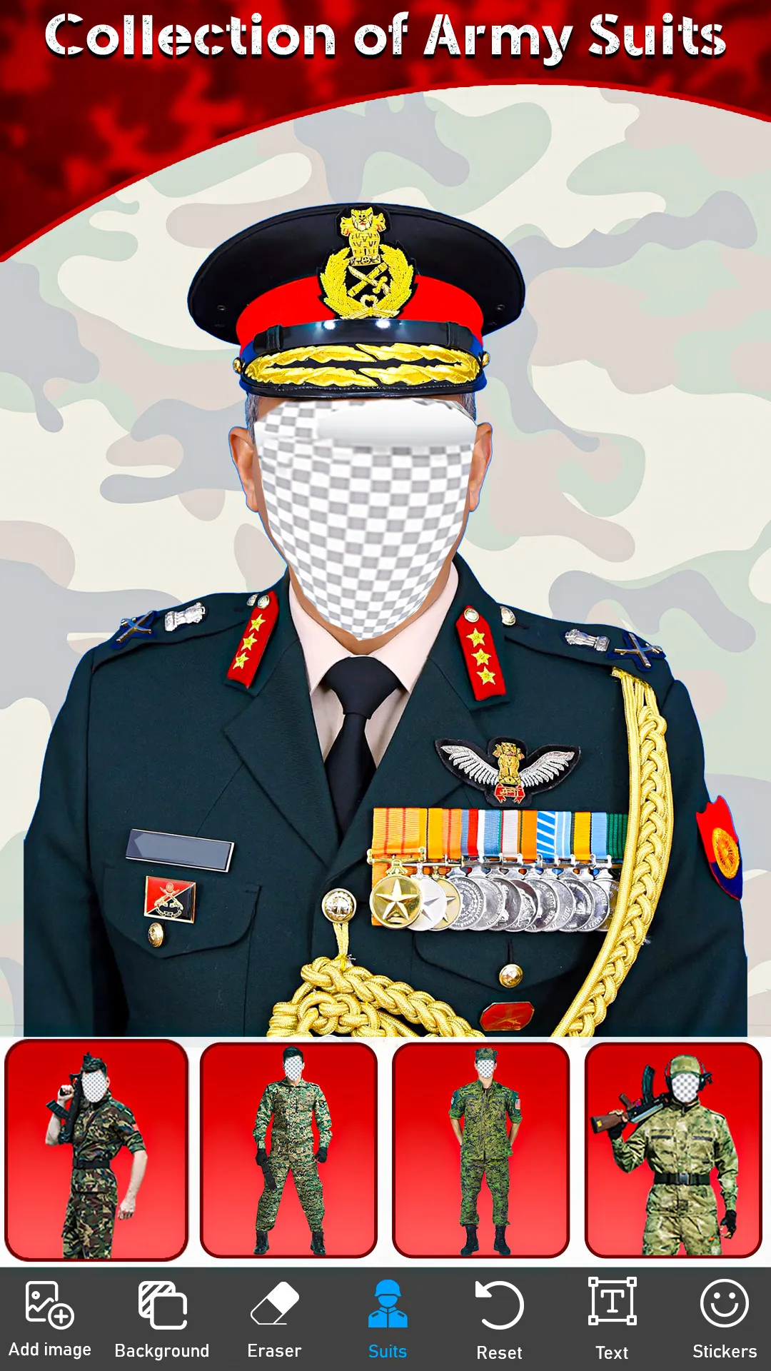 Indian Army Suit Photo Frame | Indus Appstore | Screenshot