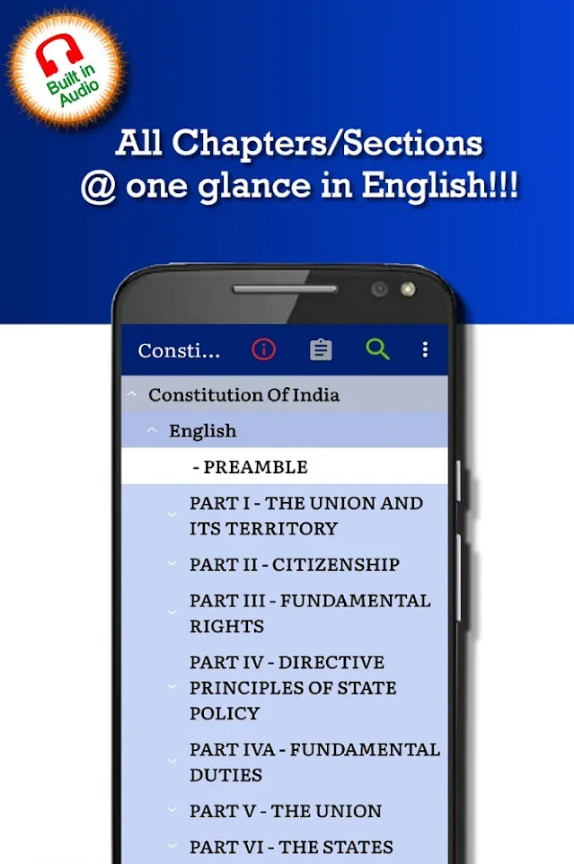 Constitution of India in English, Hindi & Marathi | Indus Appstore | Screenshot