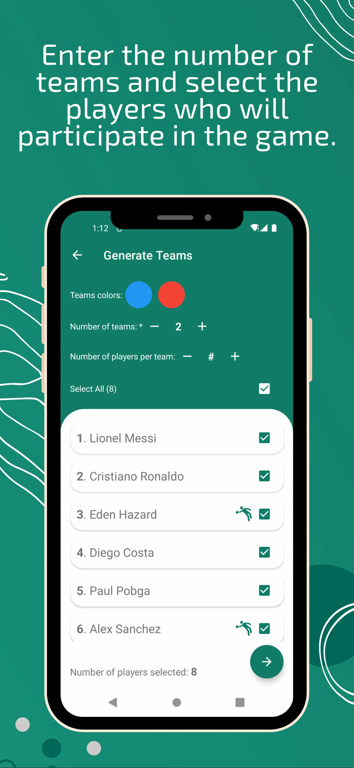 Game Teams Generator | Indus Appstore | Screenshot