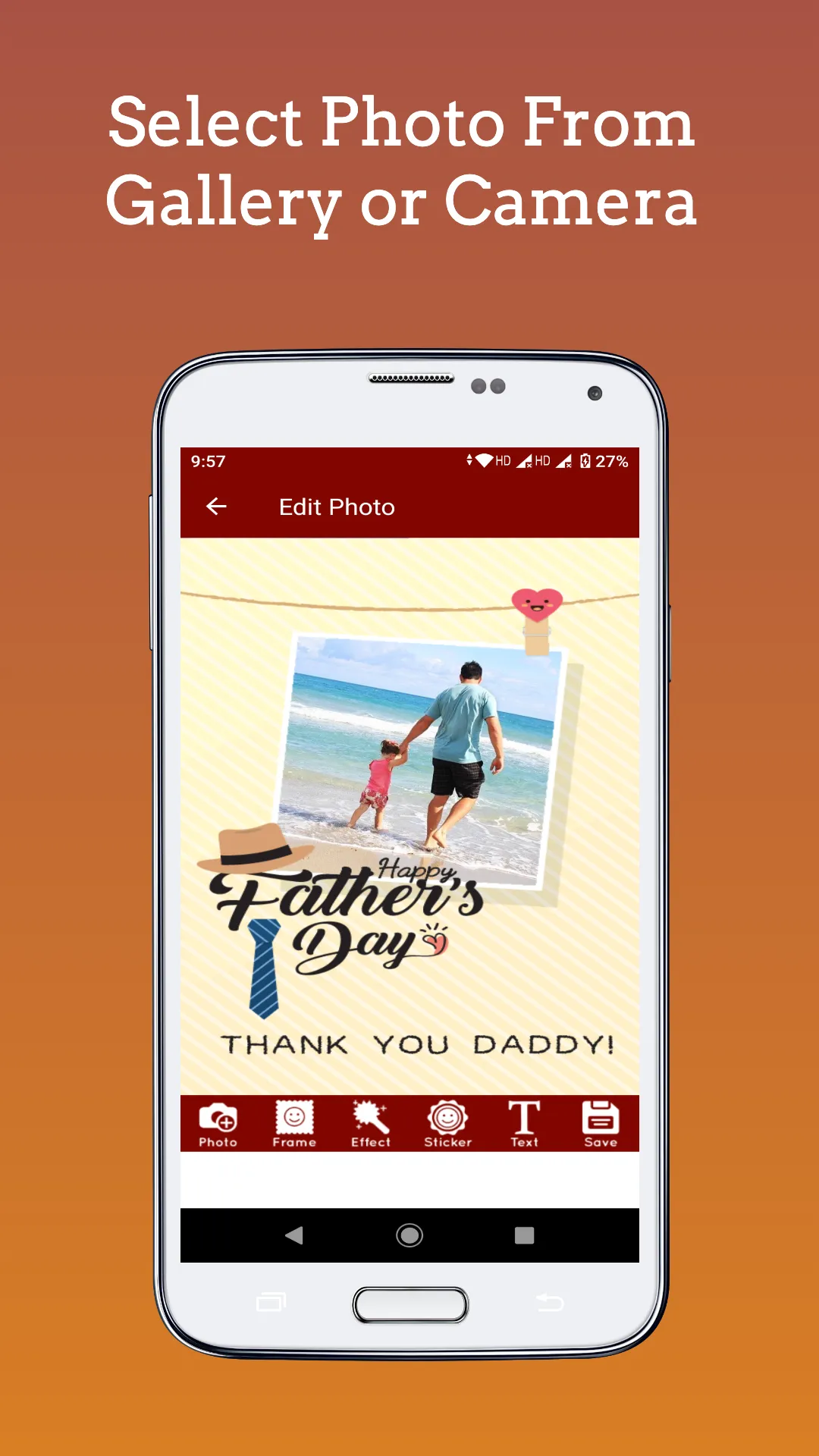 Fathers Day Photo Frames | Indus Appstore | Screenshot