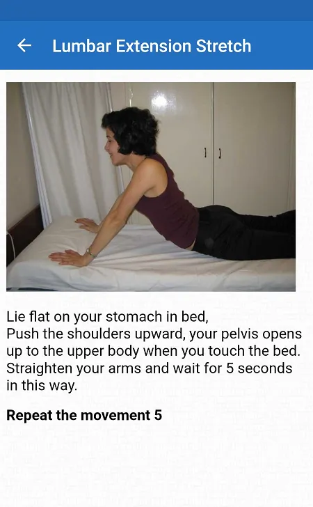 Exercises for lower back pain | Indus Appstore | Screenshot