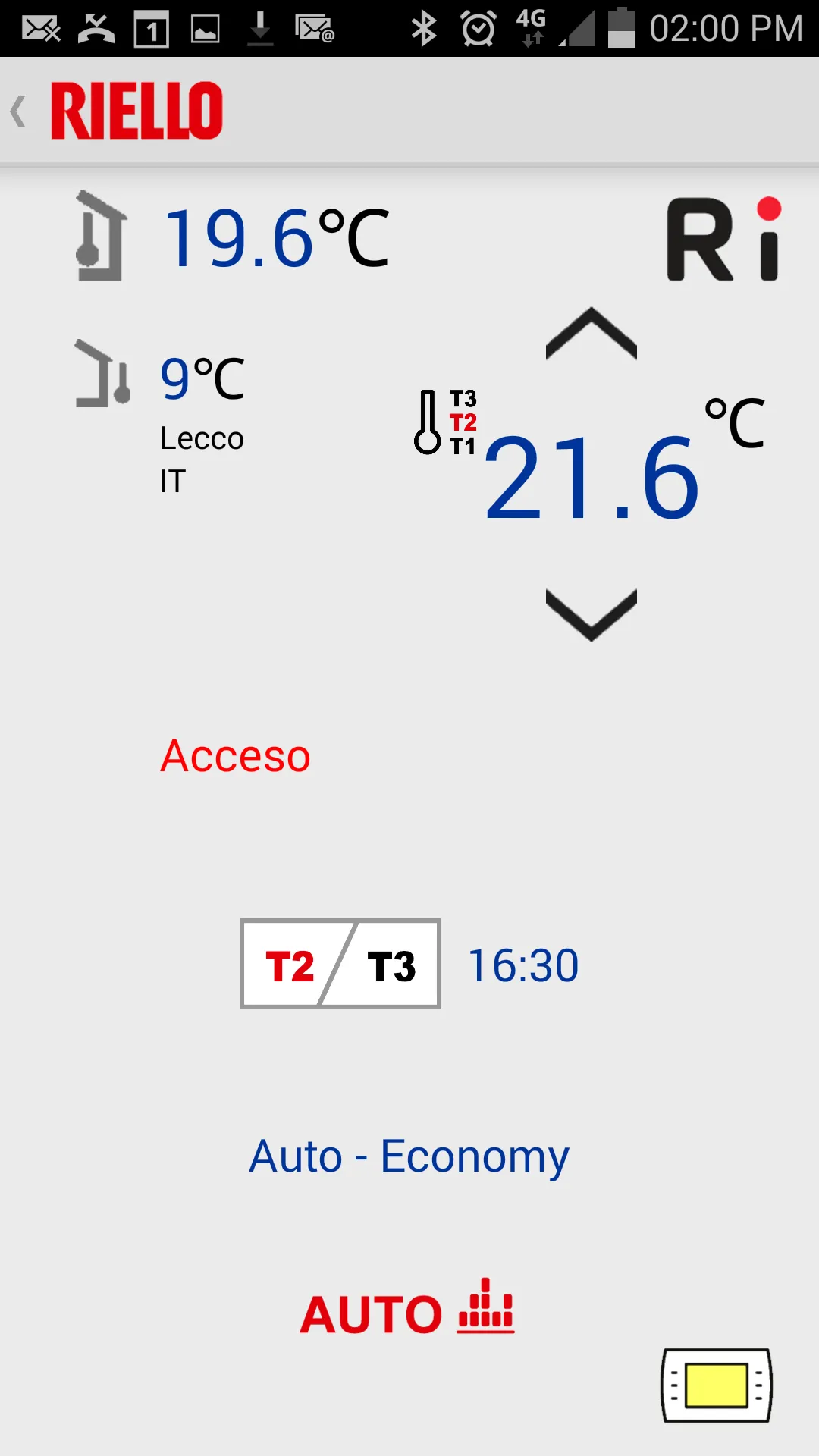 RiCLOUD Thermostat | Indus Appstore | Screenshot