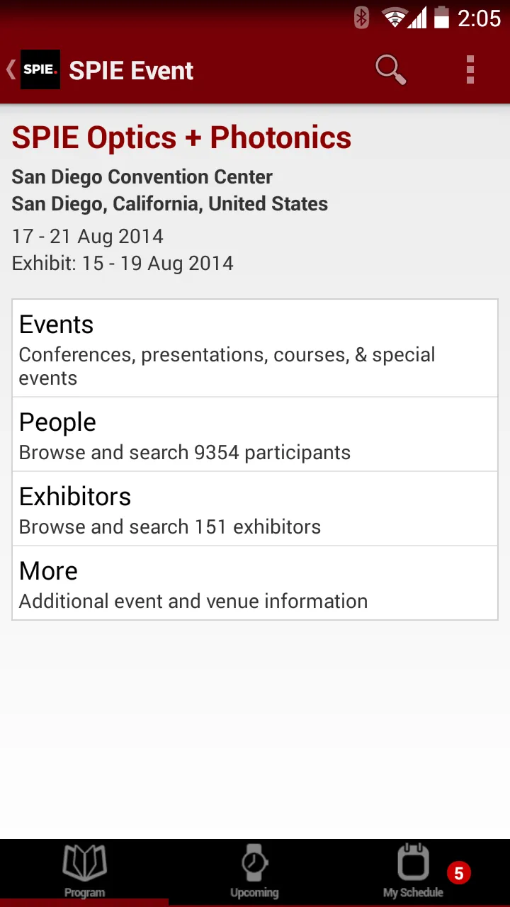 SPIE Conferences | Indus Appstore | Screenshot