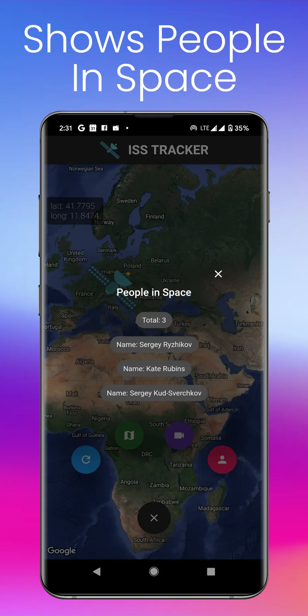 ISS Live: Location & Stream | Indus Appstore | Screenshot