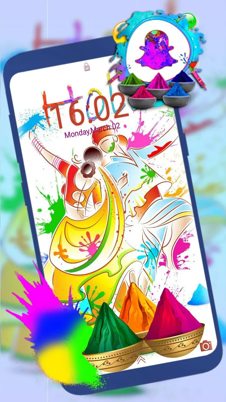 Holi Dance Launcher Theme | Indus Appstore | Screenshot