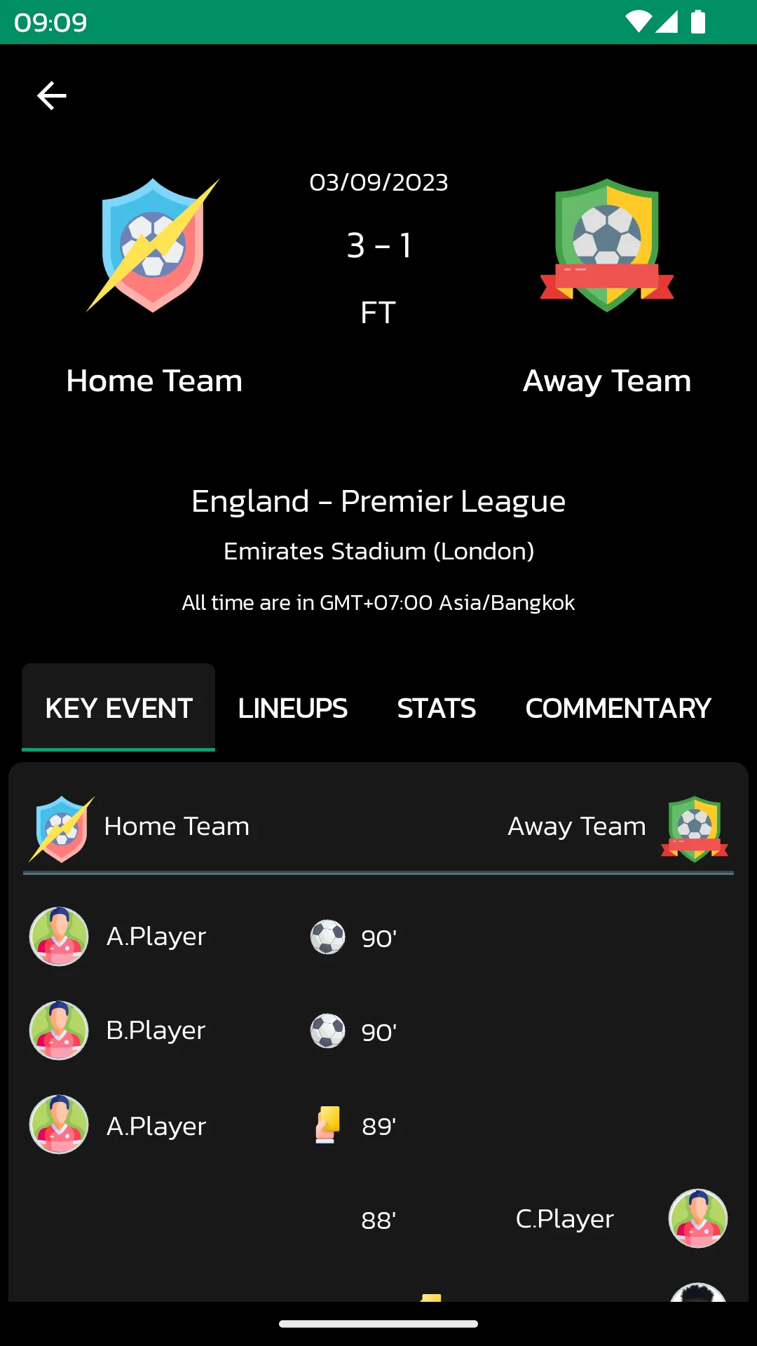 Live Football Scores | Indus Appstore | Screenshot