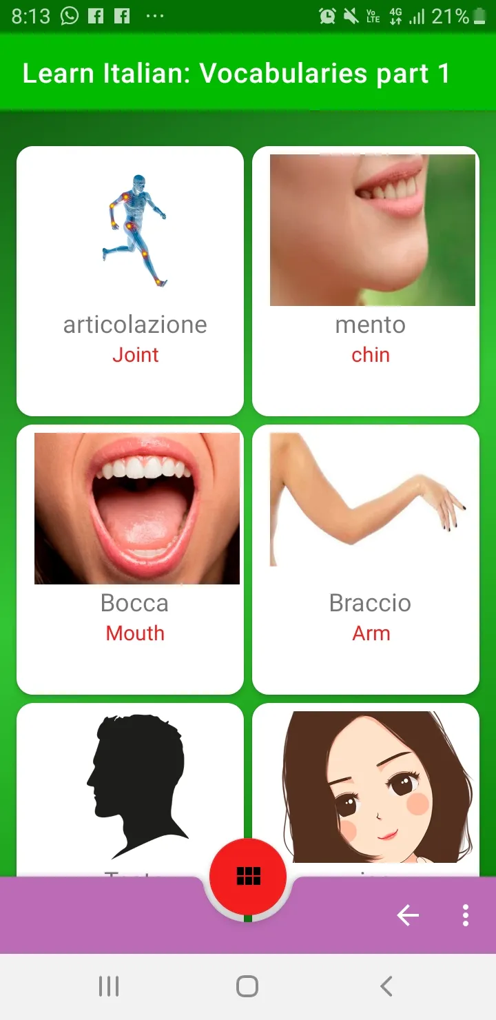 Learn Italian: vocabulary and  | Indus Appstore | Screenshot