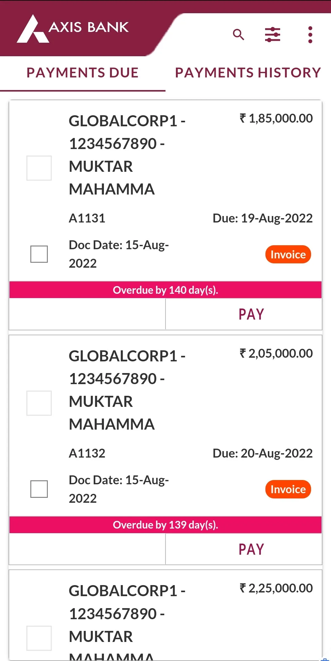 Axis Receivables Suite | Indus Appstore | Screenshot