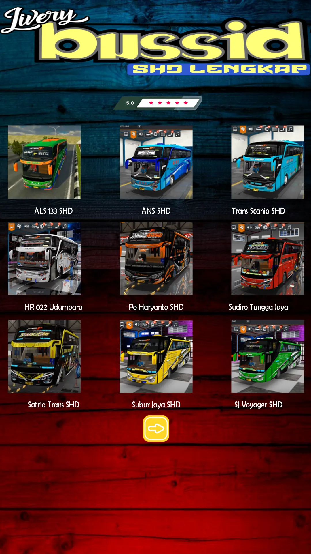 Livery Bussid SHD Lengkap | Indus Appstore | Screenshot