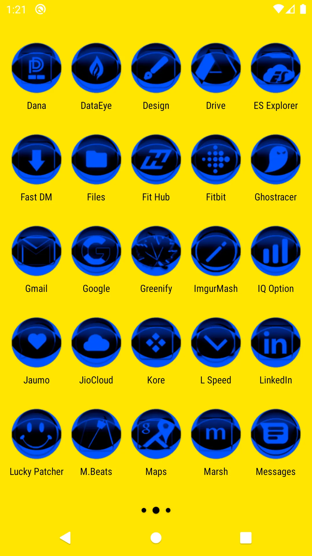 Blue Icon Pack Style 2 | Indus Appstore | Screenshot