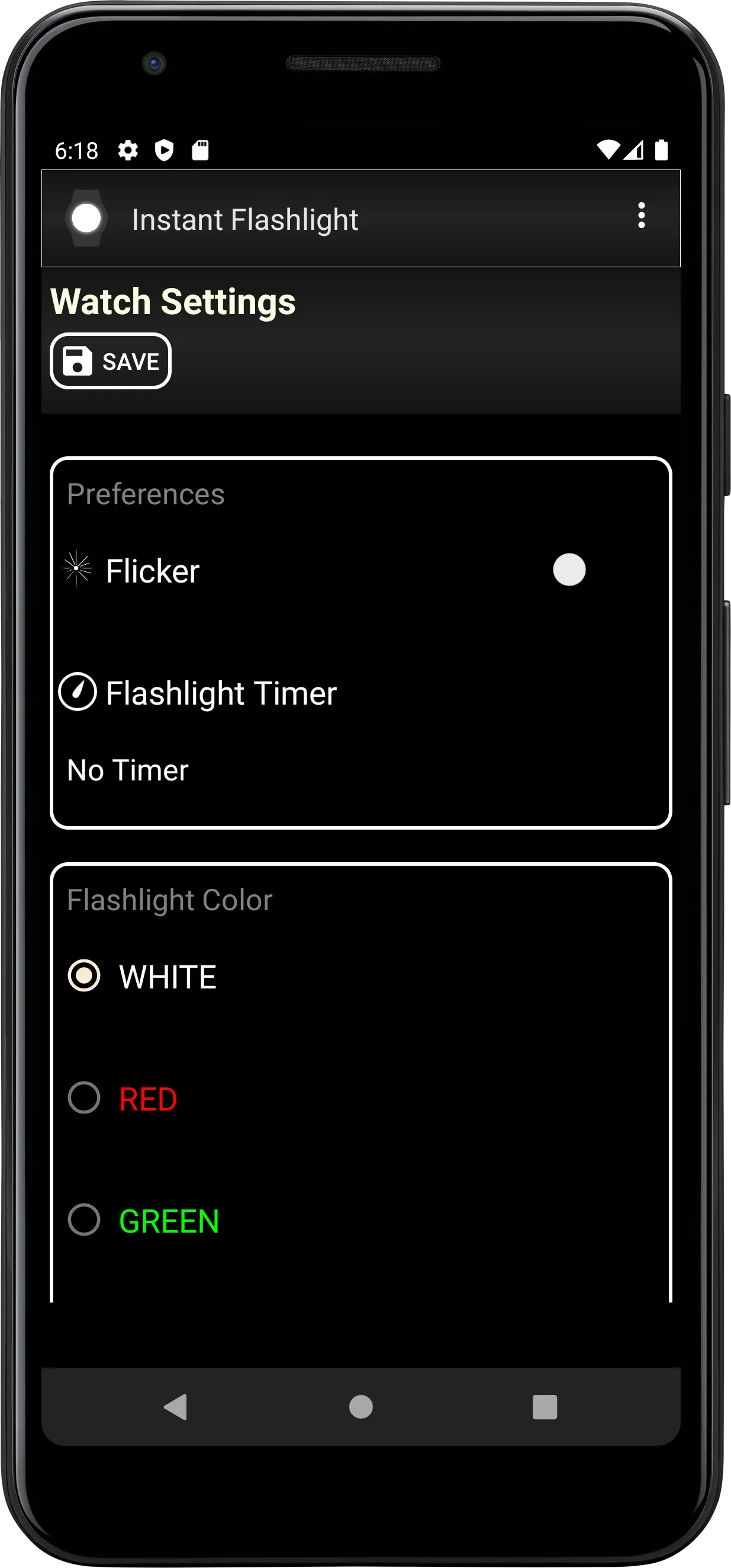 Wear Flashlight | Indus Appstore | Screenshot