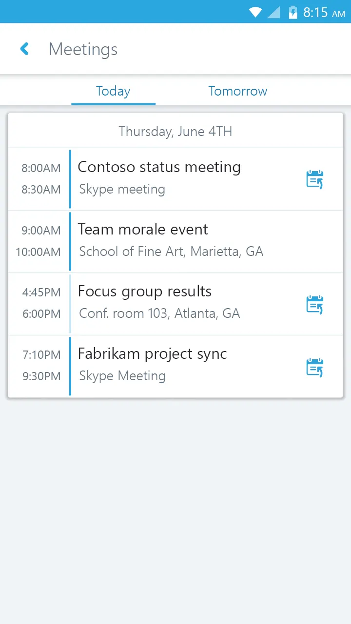 Skype for Business for Android | Indus Appstore | Screenshot