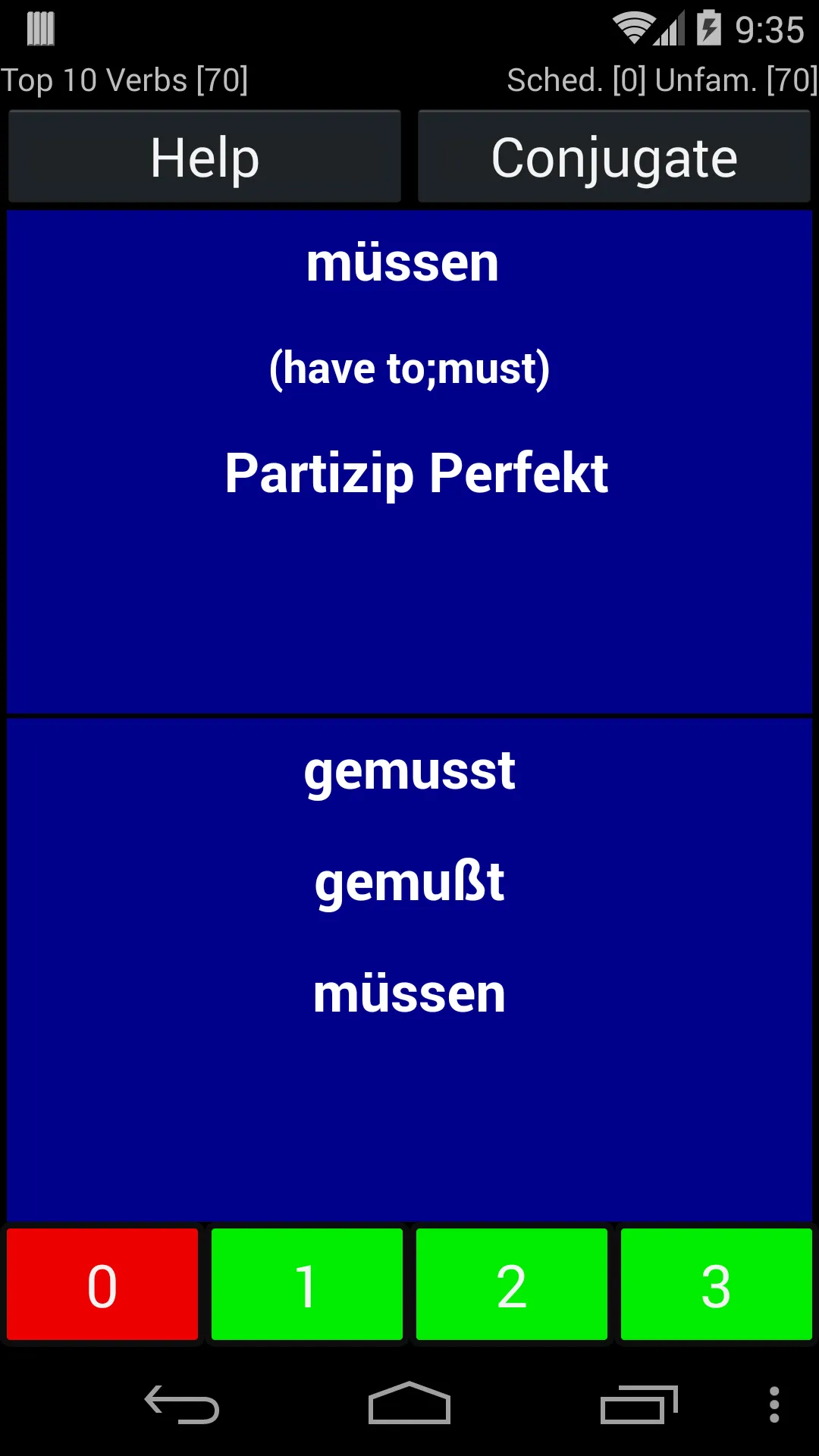 German Verb Trainer | Indus Appstore | Screenshot