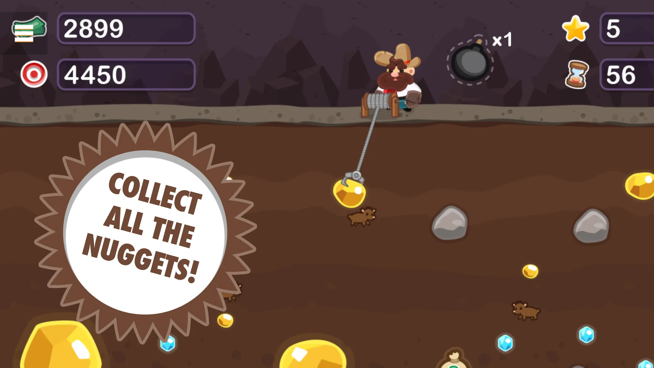 Gold Miner Tom | Indus Appstore | Screenshot