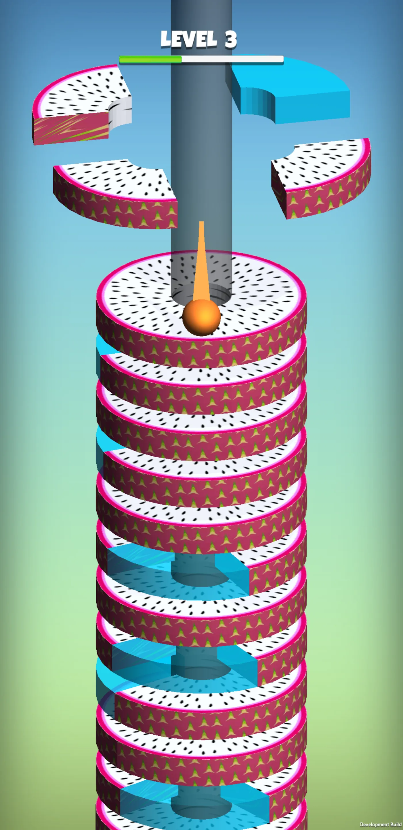 Stack Ball Fruit Crush | Indus Appstore | Screenshot