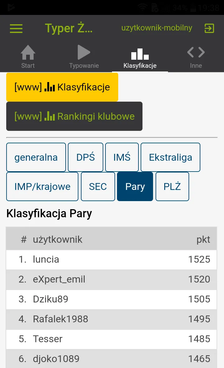 Typer Żużlowy PoKredzie.pl | Indus Appstore | Screenshot