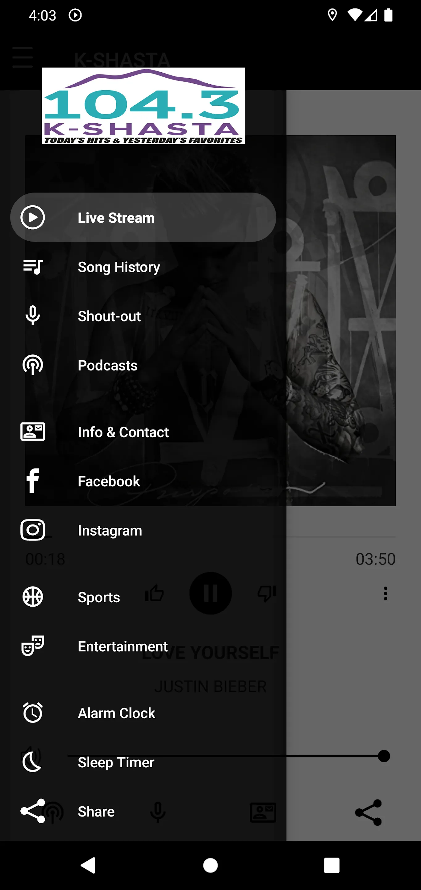 KSHASTA 104.3 | Indus Appstore | Screenshot