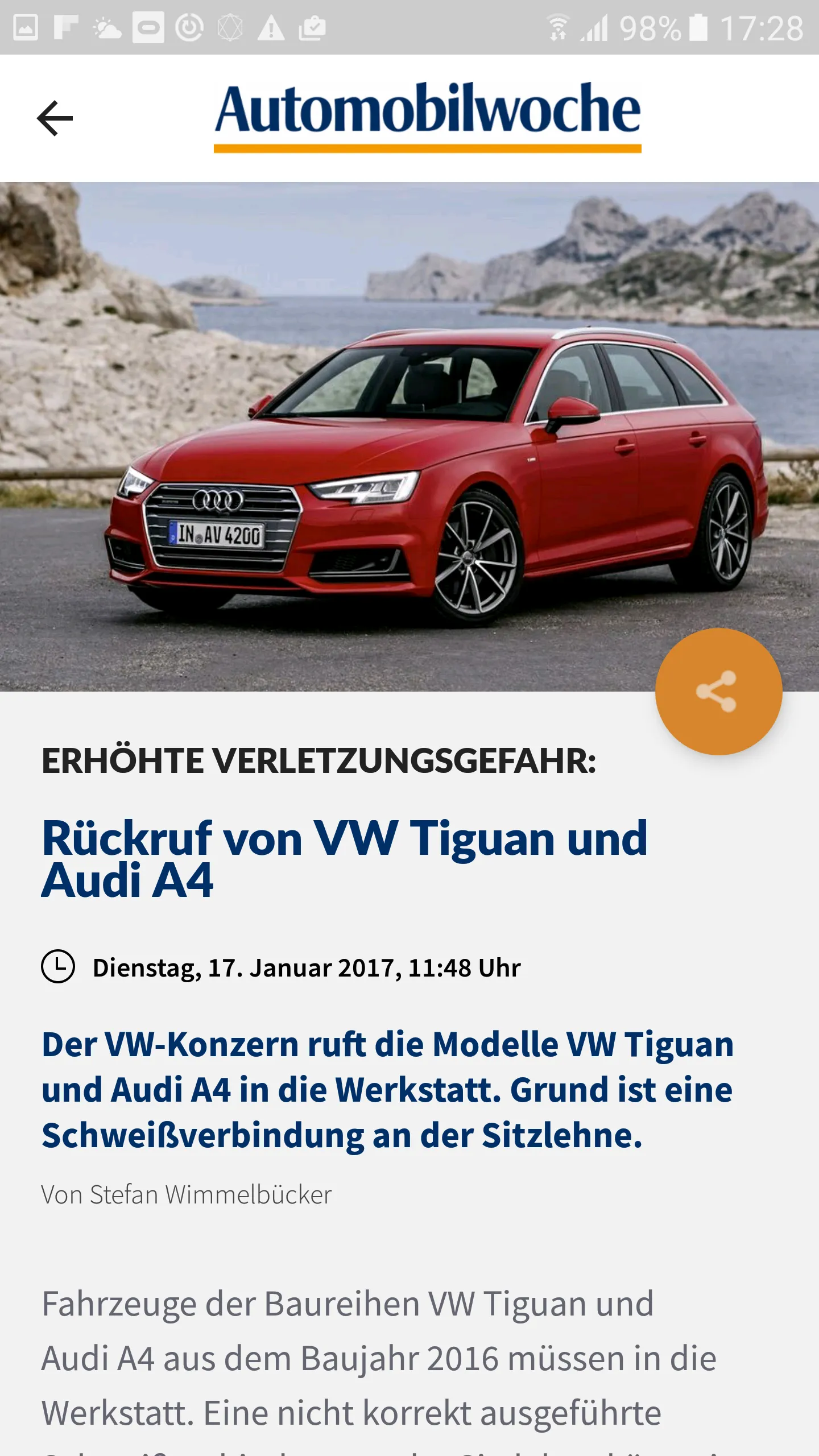 Automobilwoche Nachrichten | Indus Appstore | Screenshot