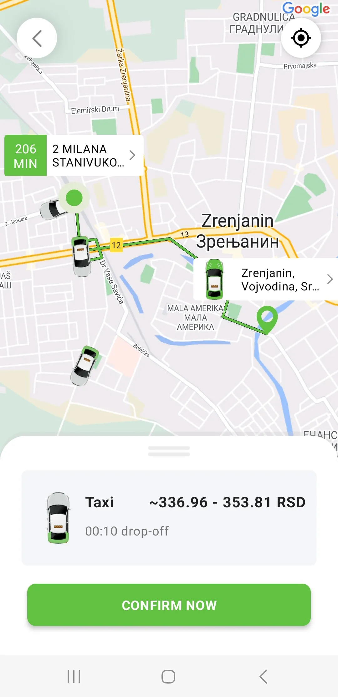 Halo Taxi Zrenjanin | Indus Appstore | Screenshot