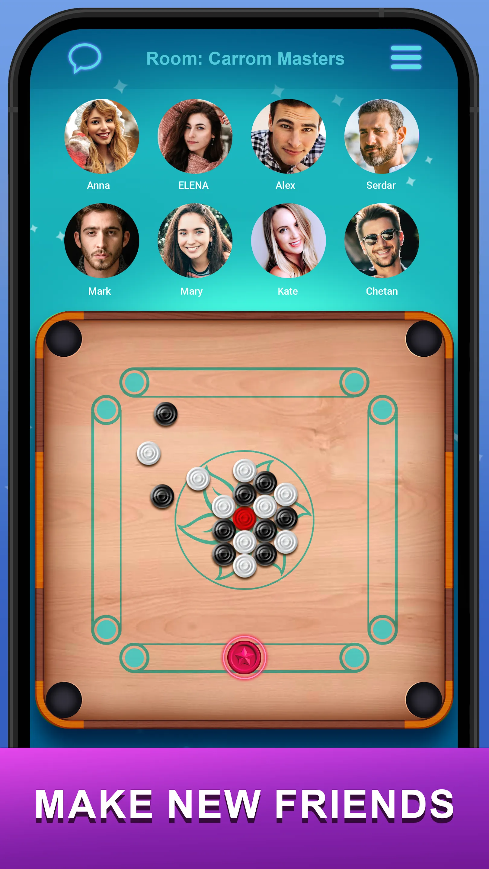 Carrom Lure - Disc pool game | Indus Appstore | Screenshot