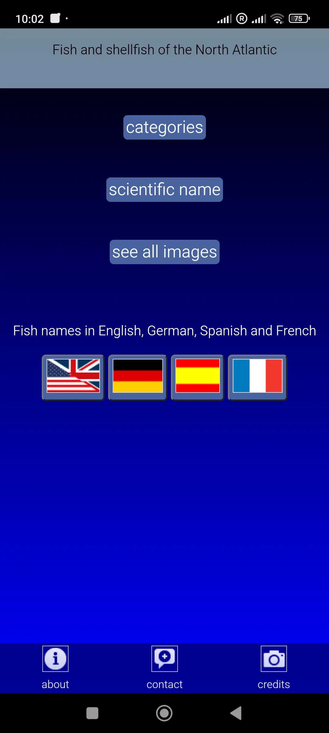 Sea fish of the North Atlantic | Indus Appstore | Screenshot