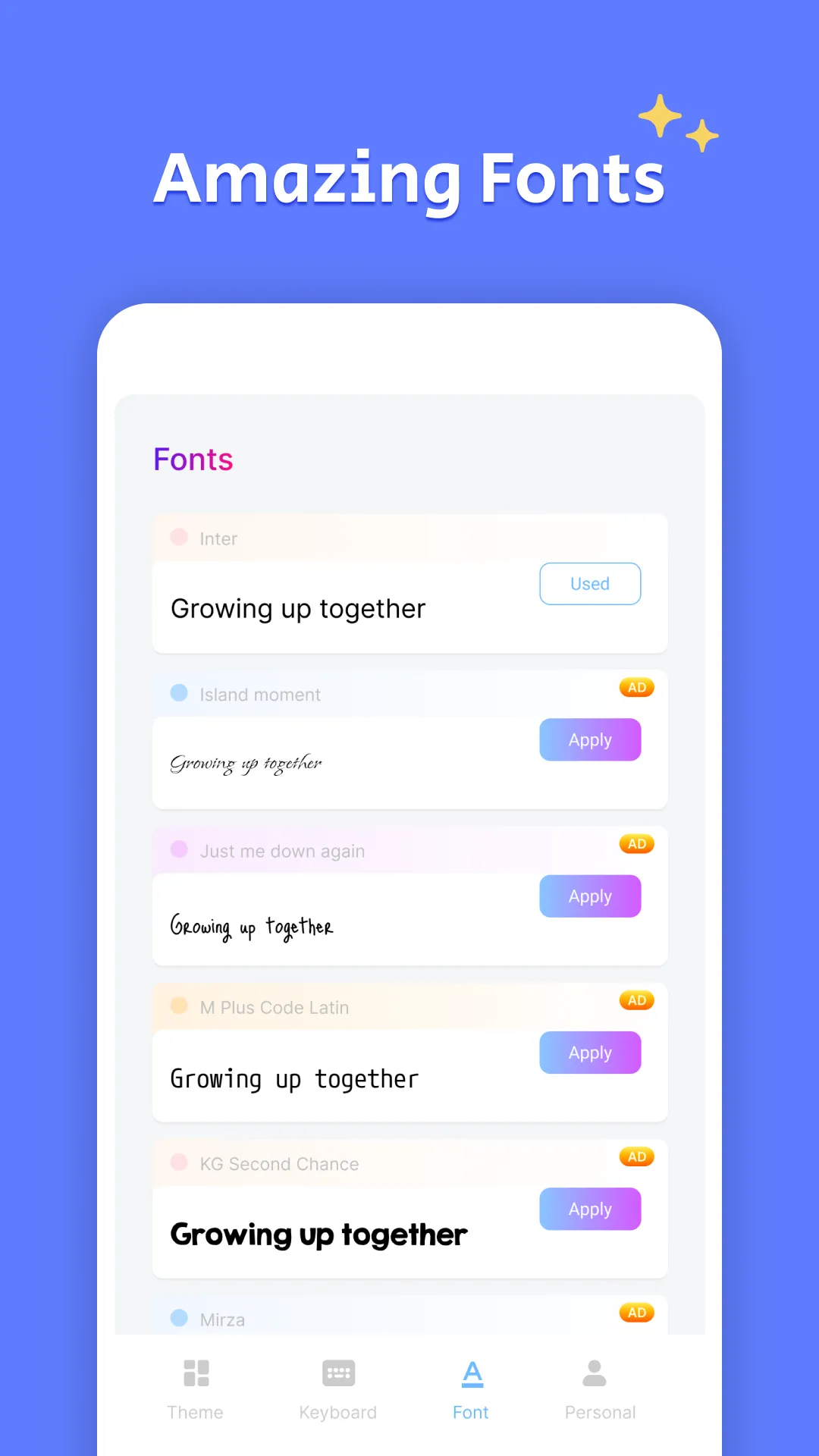 Keyboard Font & Keyboard Theme | Indus Appstore | Screenshot