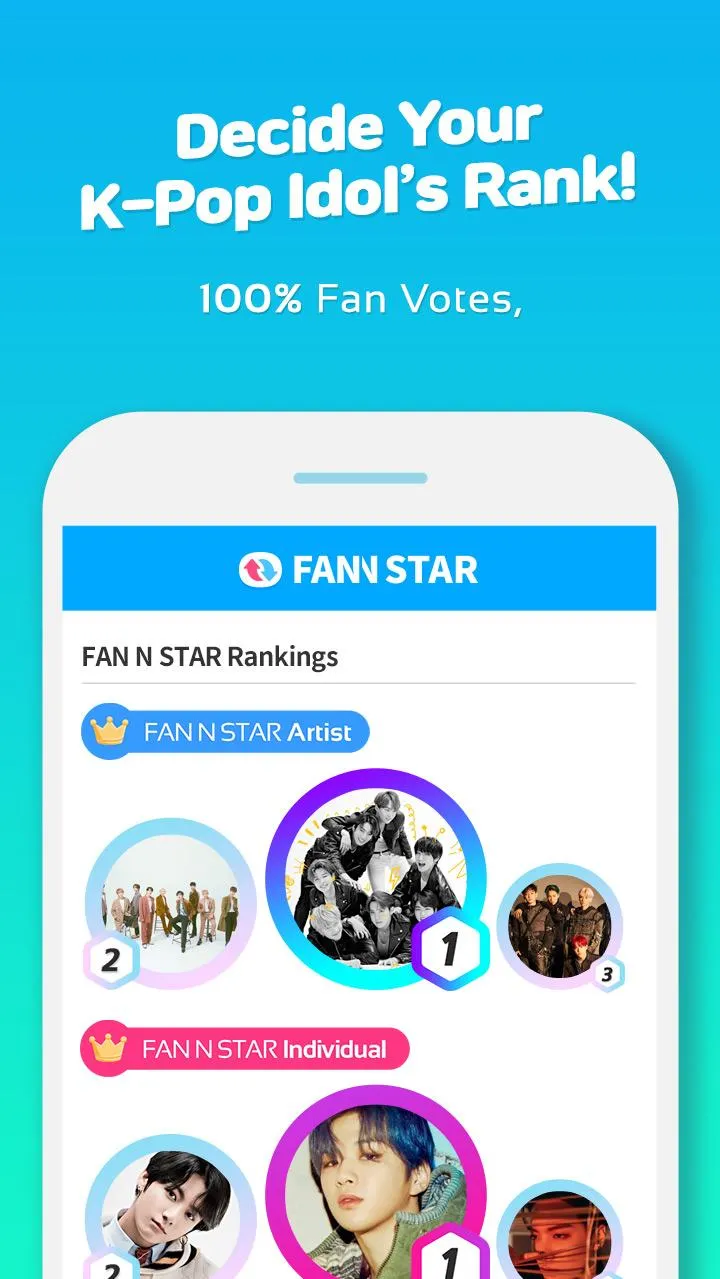 FAN N STAR (K-POP Idols Rankin | Indus Appstore | Screenshot