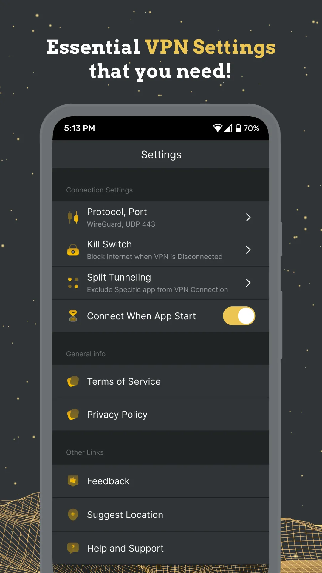 Golden Guard VPN | Indus Appstore | Screenshot