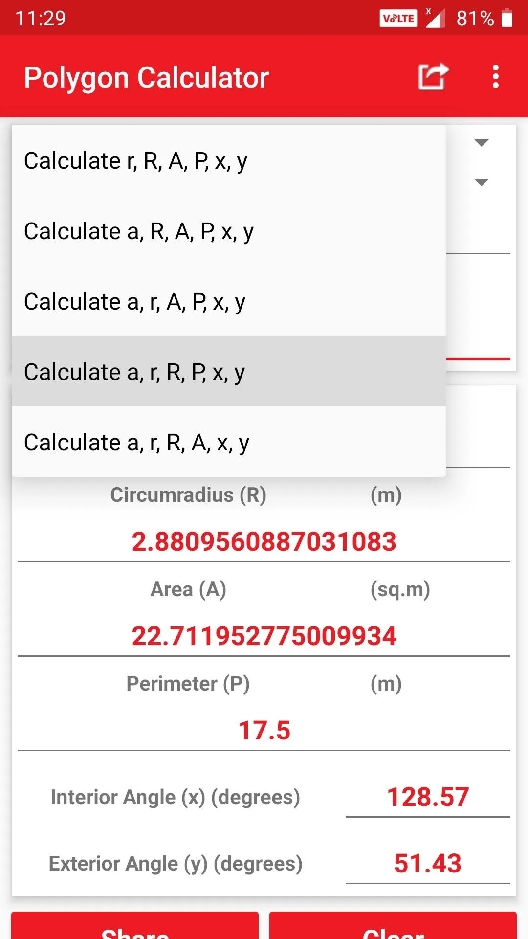 Polygon Calculator | Indus Appstore | Screenshot