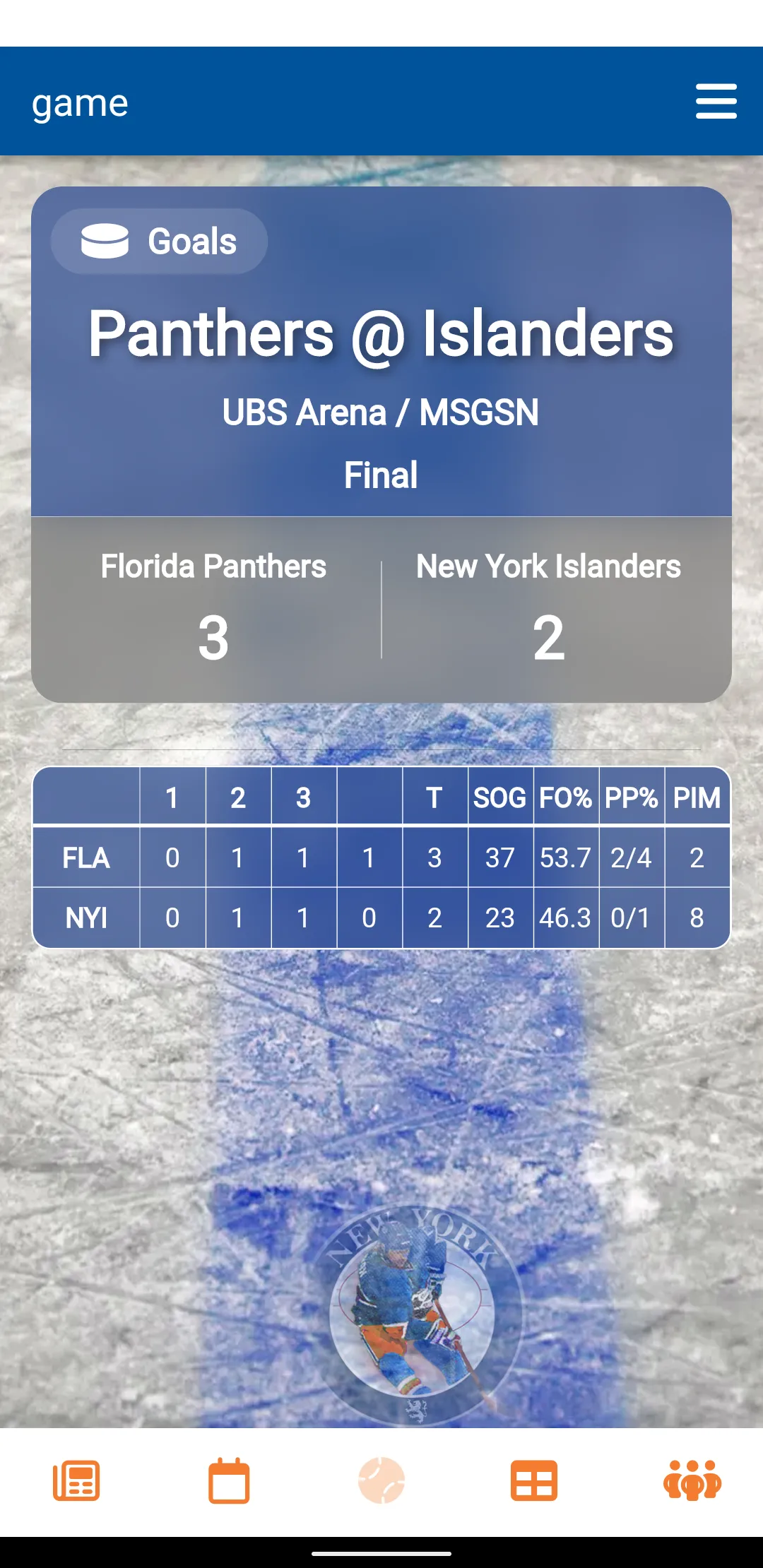 NY Hockey Islanders Edition | Indus Appstore | Screenshot