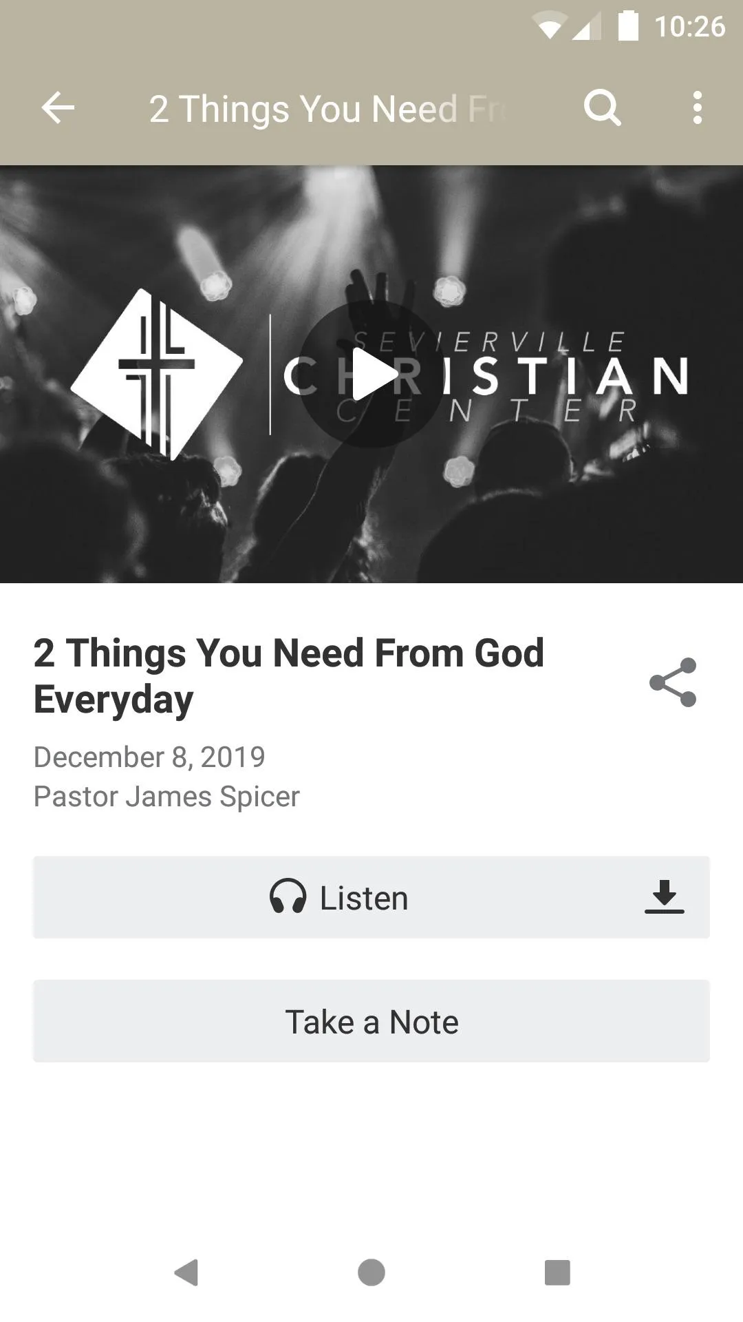 Sevierville Christian Center | Indus Appstore | Screenshot