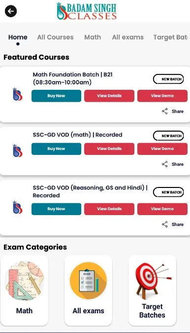 Badam Singh Classes | Indus Appstore | Screenshot