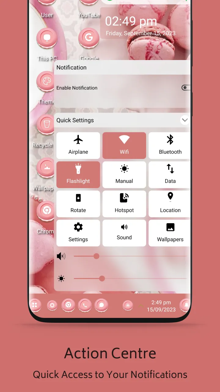 Sweet Macaron Theme | Indus Appstore | Screenshot