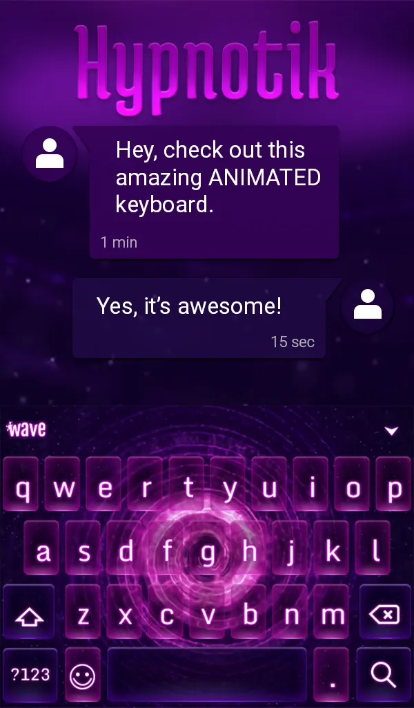 Hypnotik Animated Keyboard | Indus Appstore | Screenshot