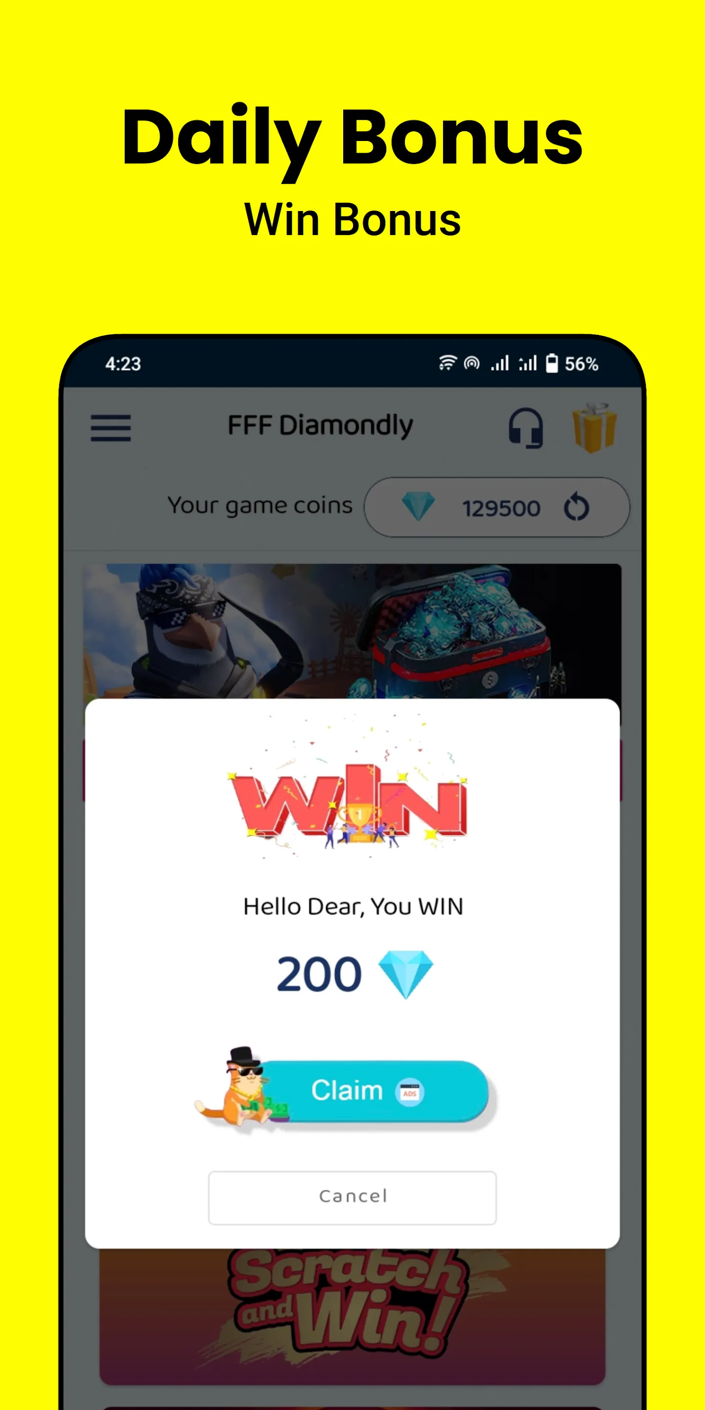Diamondly: Play Win FFDiamonds | Indus Appstore | Screenshot