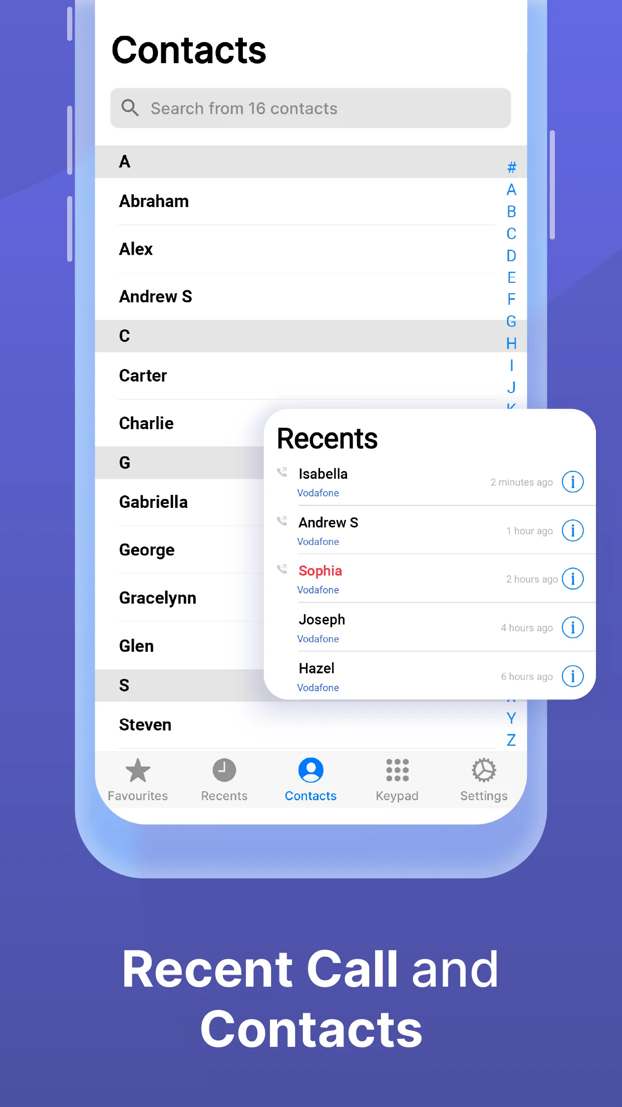 Contacts | Indus Appstore | Screenshot