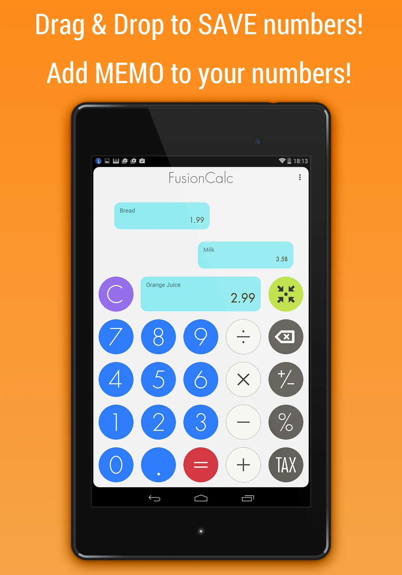 FusionCalc (Memo Calculator) | Indus Appstore | Screenshot