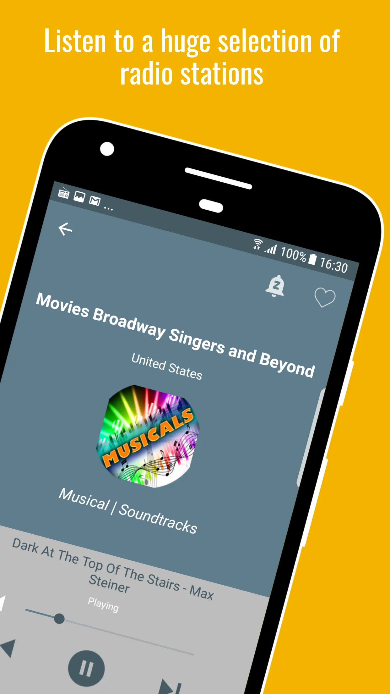 Broadway Musicals Radio | Indus Appstore | Screenshot