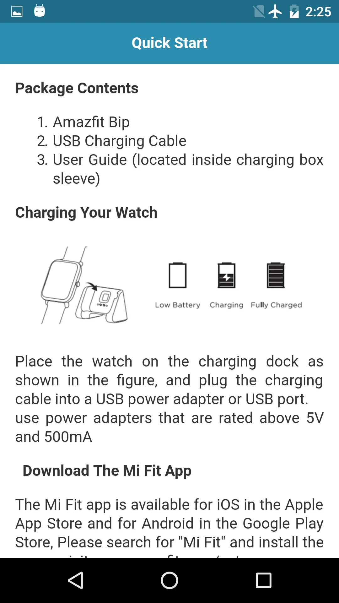 User guide for Bip Smart Watch | Indus Appstore | Screenshot