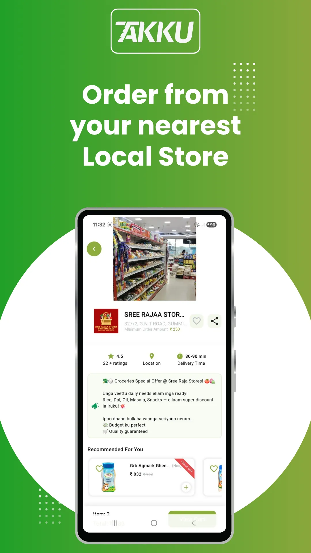 Takku: Grocery & Food Delivery | Indus Appstore | Screenshot