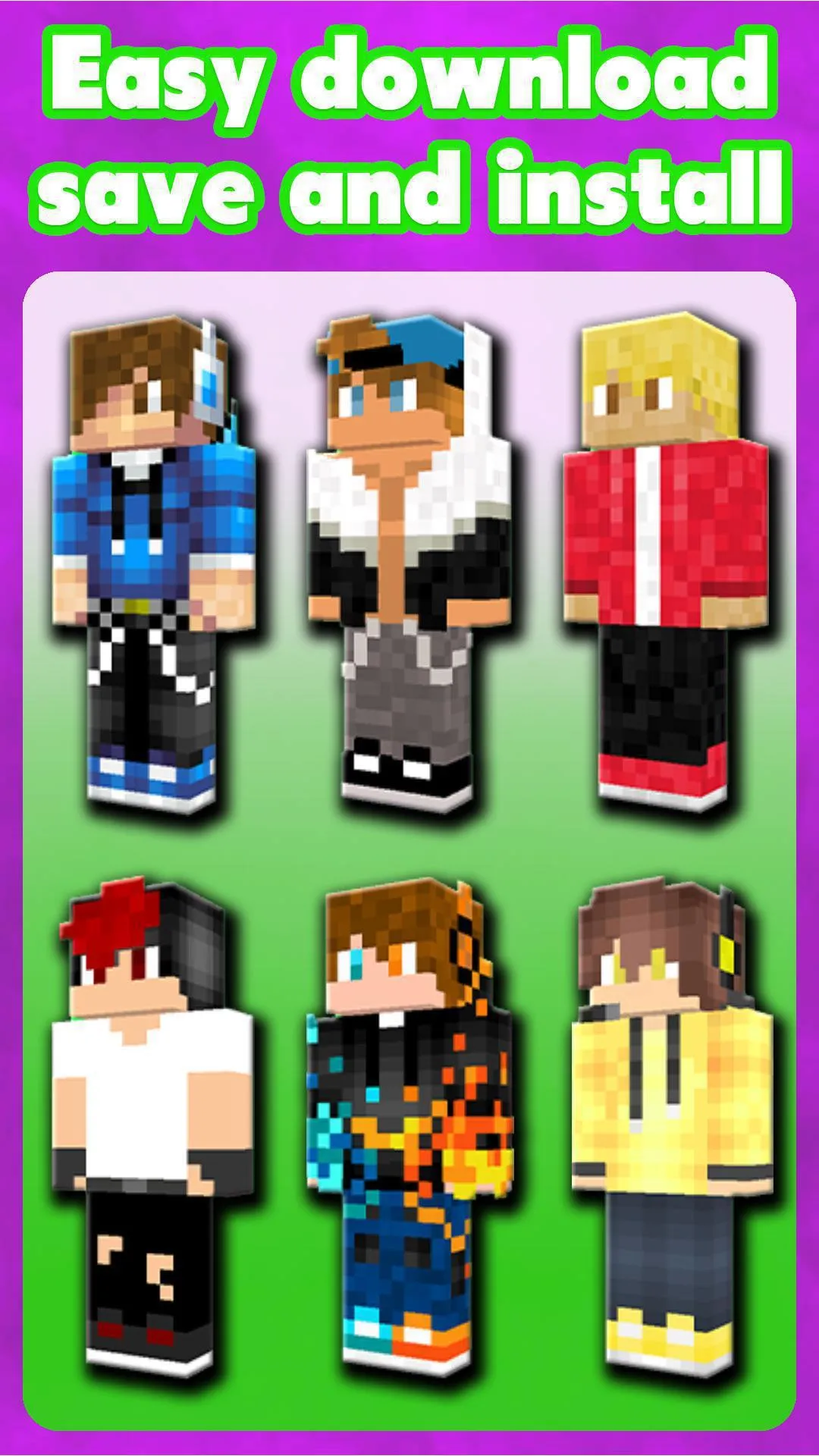 Boy Skins for Minecraft PE | Indus Appstore | Screenshot