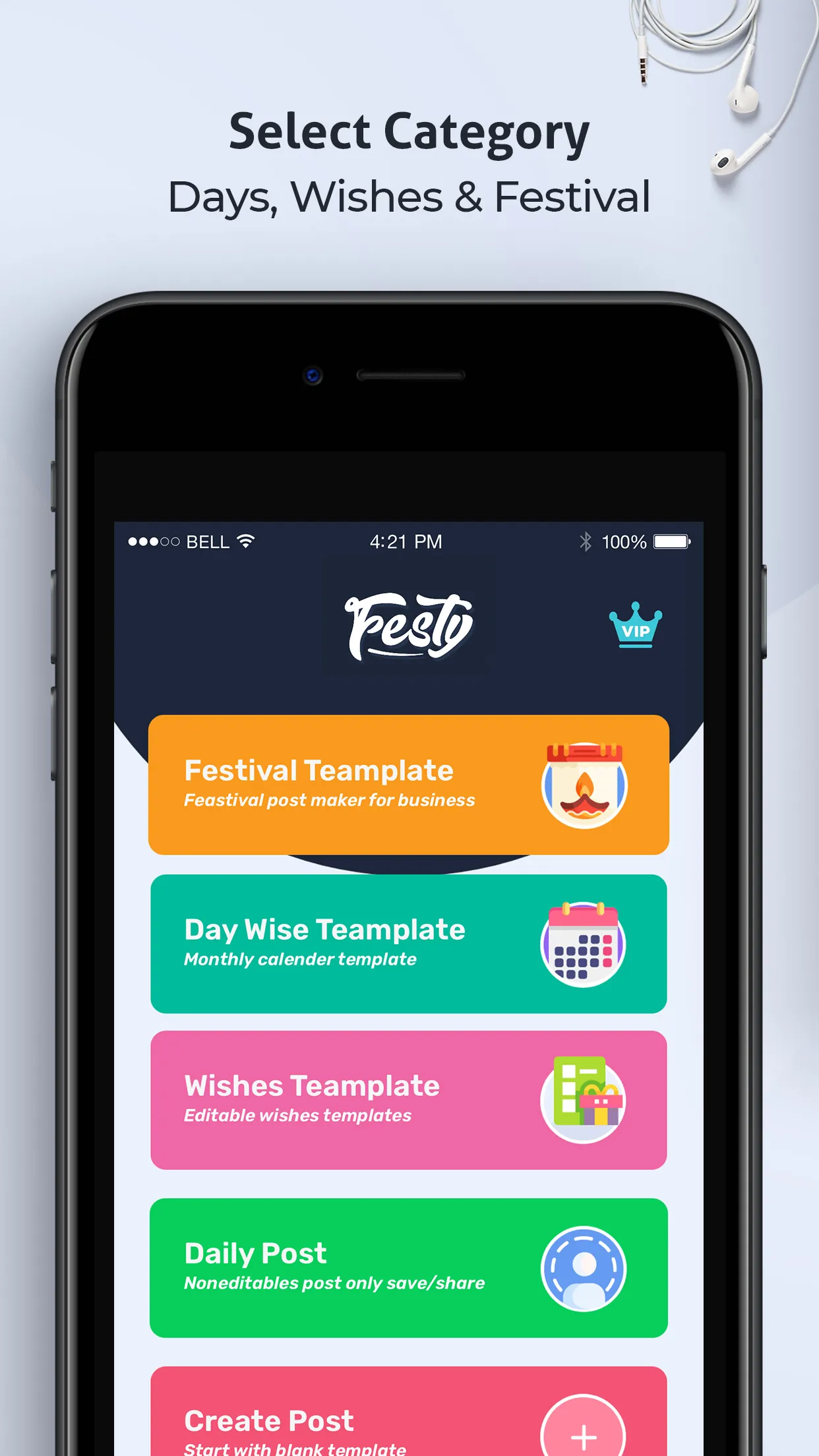 Festy : Post Maker | Indus Appstore | Screenshot