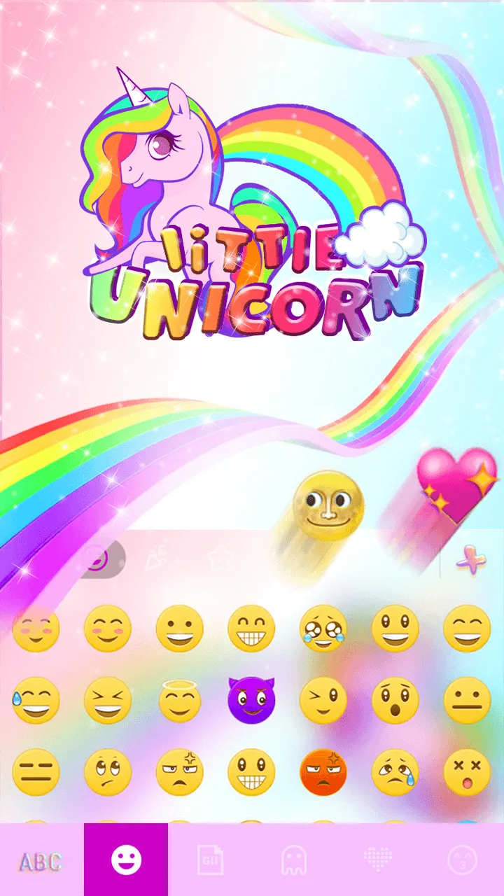 Keyboard - Colorful Unicorn Th | Indus Appstore | Screenshot