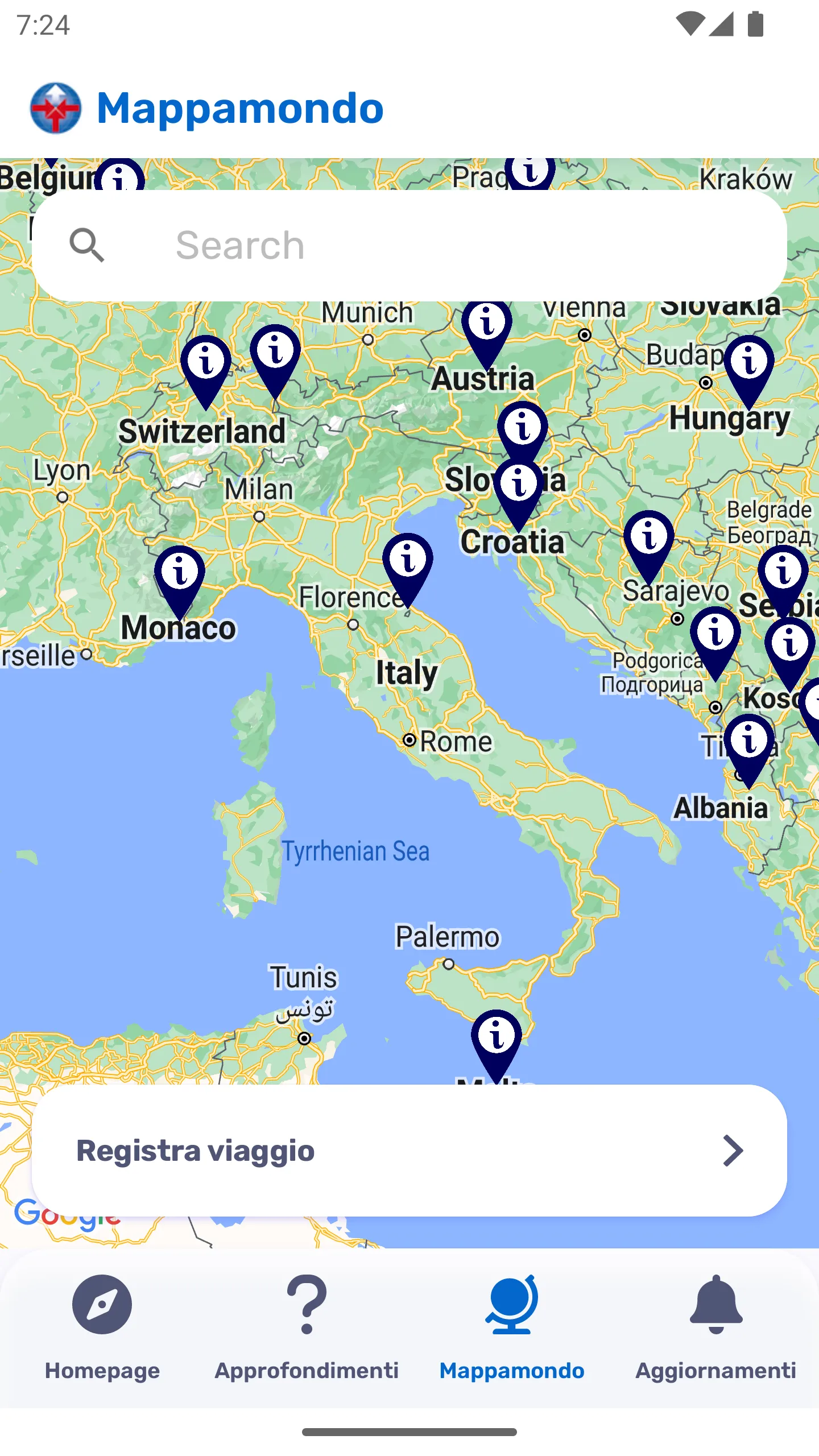 Viaggiare Sicuri | Indus Appstore | Screenshot